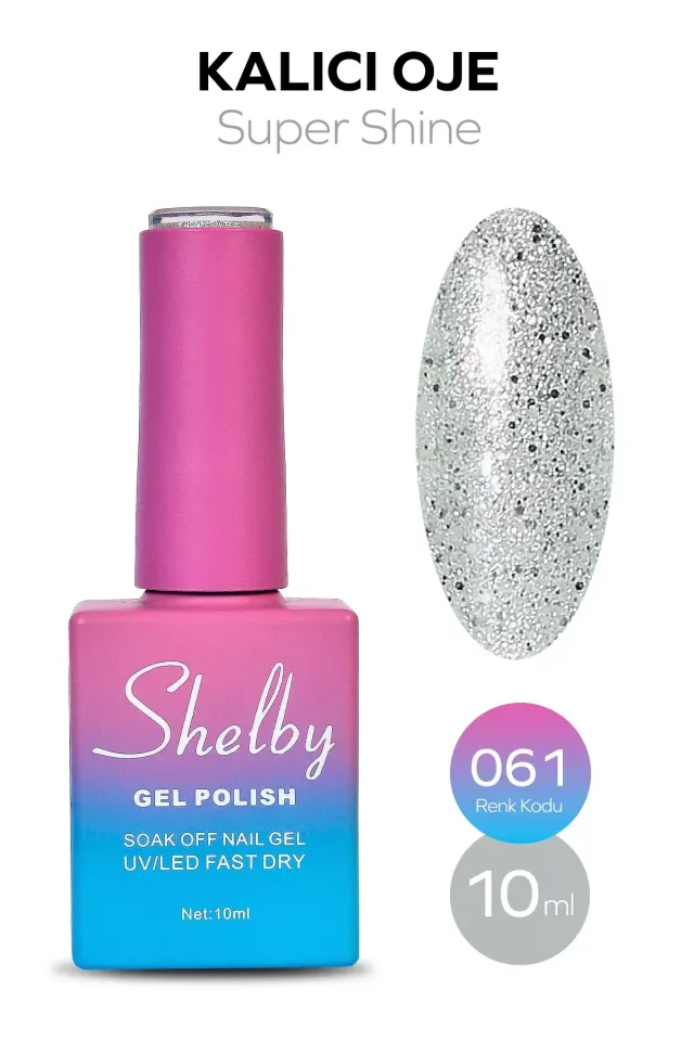 SHELBY 10 ML. A061 SÜPER IŞILTILI KALICI OJE